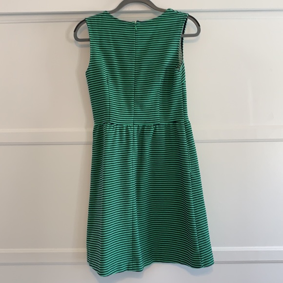 Green and Navy striped dress - Picture 3 of 3